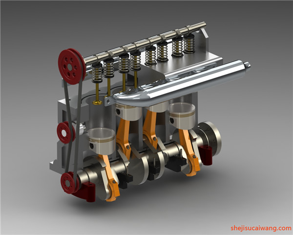 发动机变速器Solidworks模型4