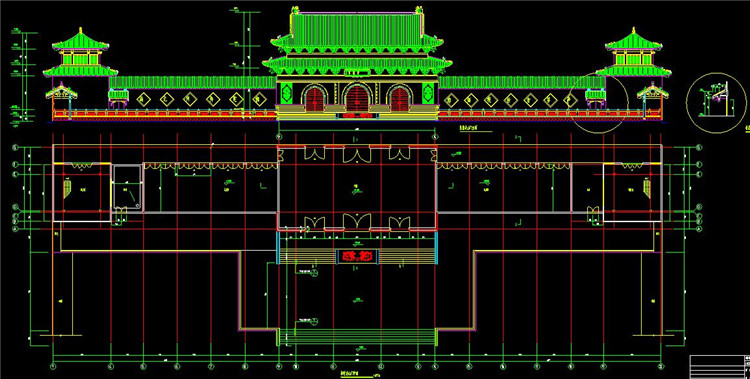 08宝塔寺庙CAD图纸2