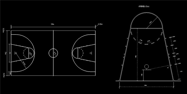 11篮球场平面图