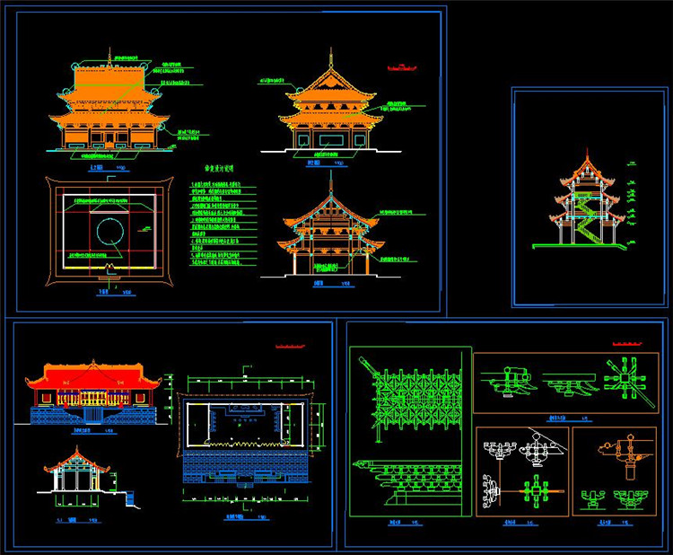 13宝塔寺庙CAD图纸7