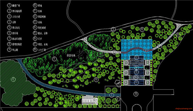 城市公园规划总图CAD3