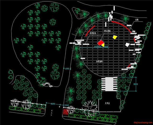 城市公园规划总图CAD7