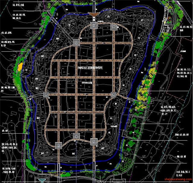 城市公园规划总图CAD8