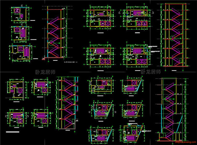 楼梯电梯CAD节点详图6