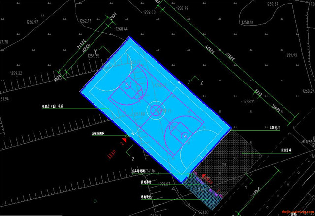 足球场设计CAD施工图7